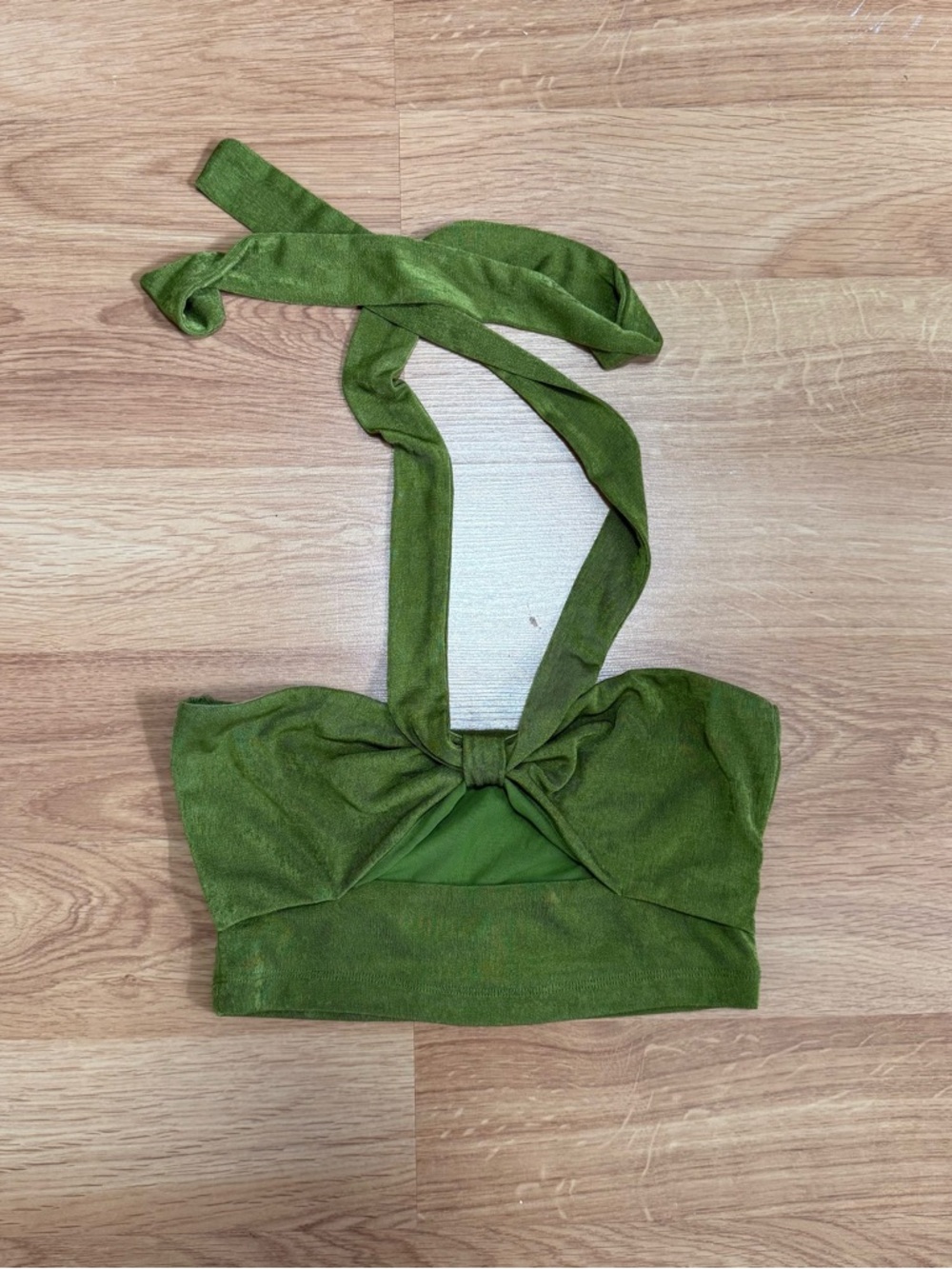 tie neck crop top